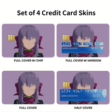 Load image into Gallery viewer, Shinoa Hīragi from Seraph of The End for Dekstop Credit Card Skins (4-in-1 Pack)