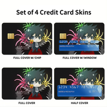 Load image into Gallery viewer, Shinya Kogami chibi Credit Card Skins (4-in-1 Pack)