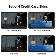 Load image into Gallery viewer, Shinya Kogami dead Credit Card Skins (4-in-1 Pack)