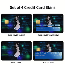 Load image into Gallery viewer, Shinya Kogami With His dominator Credit Card Skins (4-in-1 Pack)