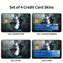 Load image into Gallery viewer, Shinya Kogami With His dominator Credit Card Skins (4-in-1 Pack)