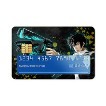 Load image into Gallery viewer, Shinya Kogami With His dominator Credit Card Skins (4-in-1 Pack)