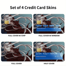 Load image into Gallery viewer, Shiro Credit Card Skins (4-in-1 Pack)
