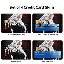 Load image into Gallery viewer, Shiro - Deadman Wonderland Credit Card Skins (4-in-1 Pack)