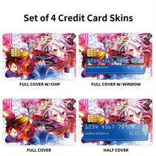 Load image into Gallery viewer, Shiro & Sora Credit Card Skins (4-in-1 Pack)