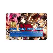 Load image into Gallery viewer, Shiroh and Rin ( Fate/Stay Night) Credit Card Skins (4-in-1 Pack)