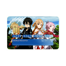 Load image into Gallery viewer, Silica,Kirito,Asuna and Lisbeth Credit Card Skins (4-in-1 Pack)
