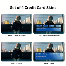 Load image into Gallery viewer, Sleepy Itadori Credit Card Skins (4-in-1 Pack)