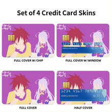 Load image into Gallery viewer, Sora and Shiro Credit Card Skins (4-in-1 Pack)