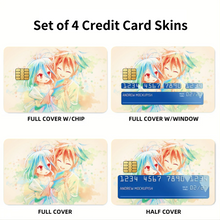 Load image into Gallery viewer, Sora and Shiro Credit Card Skins (4-in-1 Pack)