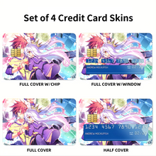 Load image into Gallery viewer, Sora and Shiro Credit Card Skins (4-in-1 Pack)
