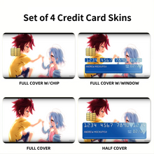 Load image into Gallery viewer, Sora and Shiro Credit Card Skins (4-in-1 Pack)