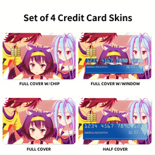 Load image into Gallery viewer, Sora,Shiro and Izuna Credit Card Skins (4-in-1 Pack)