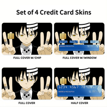 Load image into Gallery viewer, Soul Eater Credit Card Skins (4-in-1 Pack)