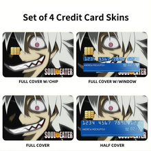 Load image into Gallery viewer, Soul Eater Credit Card Skins (4-in-1 Pack)