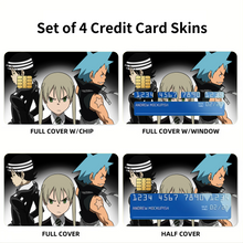 Load image into Gallery viewer, Soul Eater Credit Card Skins (4-in-1 Pack)