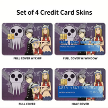 Load image into Gallery viewer, Soul Eater Credit Card Skins (4-in-1 Pack)