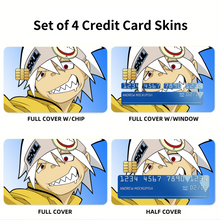 Load image into Gallery viewer, Soul Eater Credit Card Skins (4-in-1 Pack)