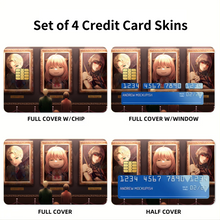 Load image into Gallery viewer, Spy x Family Anya Forger, Loid Forger, Yor Forger Credit Card Skins (4-in-1 Pack)