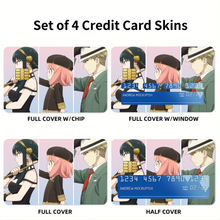 Load image into Gallery viewer, Spy x Family Credit Card Skins (4-in-1 Pack)