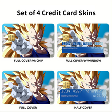 Load image into Gallery viewer, SS3 Vegeta Credit Card Skins (4-in-1 Pack)
