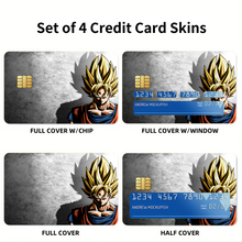 Load image into Gallery viewer, SSJ Goku Credit Card Skins (4-in-1 Pack)
