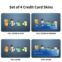 Load image into Gallery viewer, starters with classical style Credit Card Skins (4-in-1 Pack)