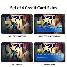Load image into Gallery viewer, Steins;Gate Kurisu Makise Credit Card Skins (4-in-1 Pack)