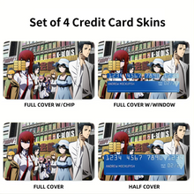 Load image into Gallery viewer, Steins;Gate Kurisu Makise, Mayuri Shiina Credit Card Skins (4-in-1 Pack)