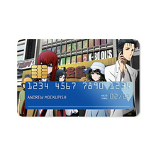 Load image into Gallery viewer, Steins;Gate Kurisu Makise, Mayuri Shiina Credit Card Skins (4-in-1 Pack)