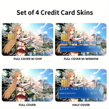 Load image into Gallery viewer, Sword Art Online(Asuna Yuuki) Credit Card Skins (4-in-1 Pack)