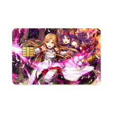 Load image into Gallery viewer, Sword Art Online Asuna Yuuki Credit Card Skins (4-in-1 Pack)