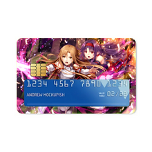 Load image into Gallery viewer, Sword Art Online Asuna Yuuki Credit Card Skins (4-in-1 Pack)
