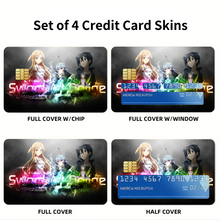 Load image into Gallery viewer, Sword Art Online Asuna Yuuki, Yui Credit Card Skins (4-in-1 Pack)
