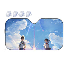 Load image into Gallery viewer, Taki and Mitsuha (Your Name) Car Sunshade