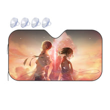 Load image into Gallery viewer, Taki and Mitsuha (Your Name) Car Sunshade