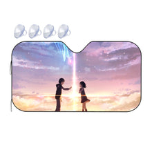 Load image into Gallery viewer, Taki and Mitsuha (Your Name) Car Sunshade