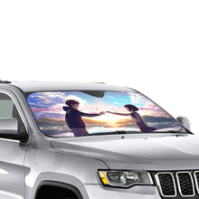 Load image into Gallery viewer, Taki and Mitsuha (Your Name) Car Sunshade