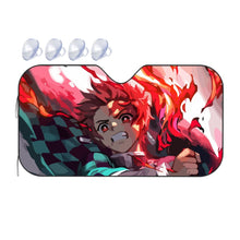 Load image into Gallery viewer, Tanjiro Kamado Car Sunshade