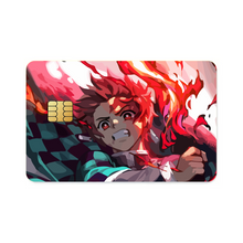 Load image into Gallery viewer, Tanjiro Kamado Credit Card Skins (4-in-1 Pack)