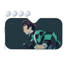Load image into Gallery viewer, Tanjirou Kamado from Demon Slayer : Kimetsu no Yaibafor Dekstop without logo  Car Sunshade
