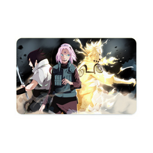 Load image into Gallery viewer, Team 7: Sasuke,Sakura and Naruto  Credit Card Skins (4-in-1 Pack)