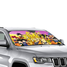Load image into Gallery viewer, The many forms of Goku throughout the years  Car Sunshade