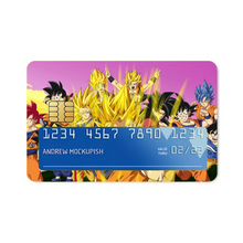 Load image into Gallery viewer, The many forms of Goku throughout the years Credit Card Skins (4-in-1 Pack)