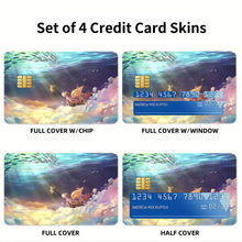 Load image into Gallery viewer, The Merry Under the Ocean Credit Card Skins (4-in-1 Pack)