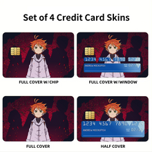 Load image into Gallery viewer, The Promised Neverland Emma Credit Card Skins (4-in-1 Pack)