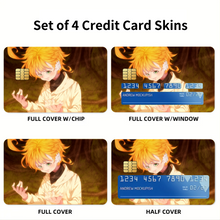 Load image into Gallery viewer, The Promised Neverland Emma Credit Card Skins (4-in-1 Pack)