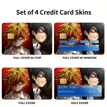 Load image into Gallery viewer, The Promised Neverland Ray, Emma Credit Card Skins (4-in-1 Pack)