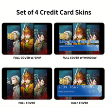 Load image into Gallery viewer, The Promised Neverland Ray, Norman, Emma Credit Card Skins (4-in-1 Pack)