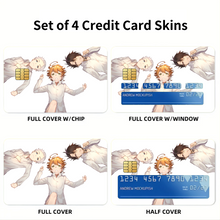 Load image into Gallery viewer, The Promised Neverland Ray, Norman, Emma Credit Card Skins (4-in-1 Pack)